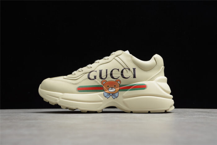 Gucci Rhyton Teddy Bear Sneaker - Beige crossreps