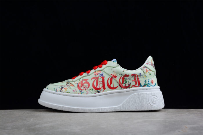 Gucci Floral Script Logo Sneaker crossreps