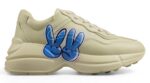 Gucci Rhyton Sneaker with Blue Bunny Graphic crossreps