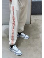 23ss Vertical Towel Embroidery Logo Pants crossreps