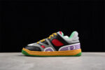 Gucci Multicolor Leather Sneakers with Yellow Laces and Vibrant Soles crossreps