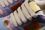 Gucci Multicolor Leather Sneakers with Orange Web Stripe crossreps