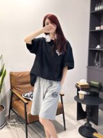 23SS Clover Embroidery Logo Short crossreps