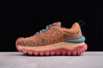 Moncler Trailgrip Lace-Up Sneakers in Tan and Pink with Vibram Sole crossreps