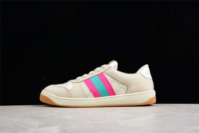 Gucci Screener Pink and Teal GG Sneaker crossreps