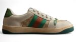 Gucci Screener GG Sneaker - Green and Orange Trim crossreps