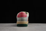 Gucci Screener Leather and Suede Sneaker with Web Stripe and Pink crossreps