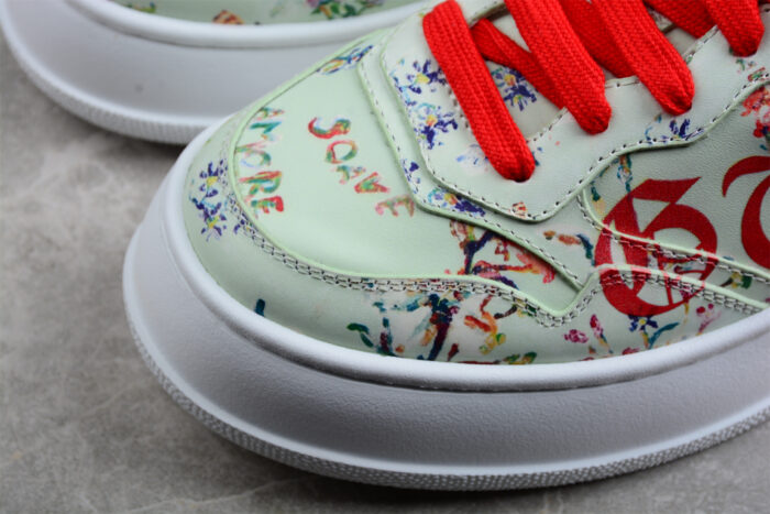 Gucci Floral Script Logo Sneaker crossreps