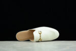 Gucci Princetown Leather Slipper White crossreps