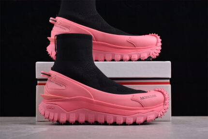 Moncler Trailgrip GTX High-Top Sneakers in Pink and Black crossreps