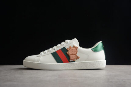 Gucci Ace Sneaker - Green and Red Web crossreps