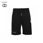 Embroidery Double G Signature Logo Cotton Short crossreps