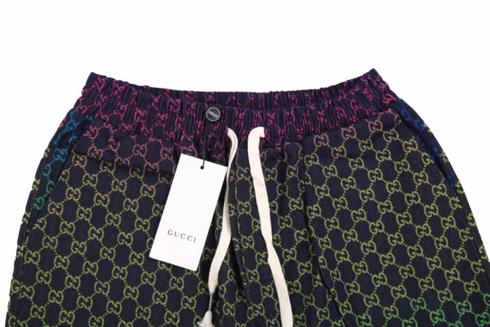 Grandual Change Color Monogram Logo Denim Short crossreps