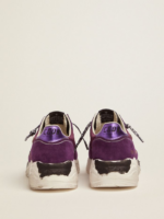 Suede, leather and mesh Running Sole sneakers with metallic purple heel tab crossreps