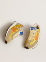 Women’s Marathon with yellow nylon upper and orange star crossreps