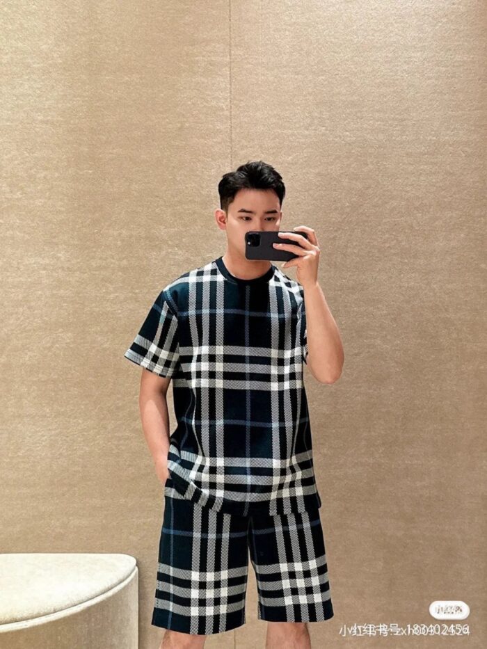 24ss Plaid Knit T-Shirt crossreps