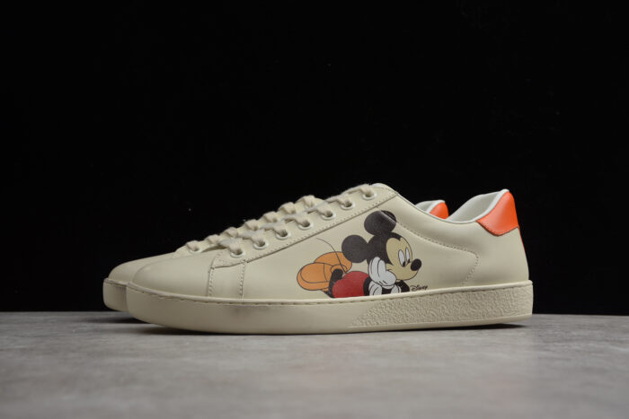 Gucci x Disney Ace Leather Sneaker with Mickey Mouse crossreps