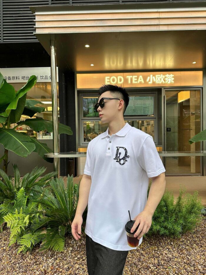 24ss Chest Embroidery Logo Polo T-Shirt crossreps