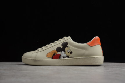 Gucci x Disney Ace Leather Sneaker with Mickey Mouse crossreps