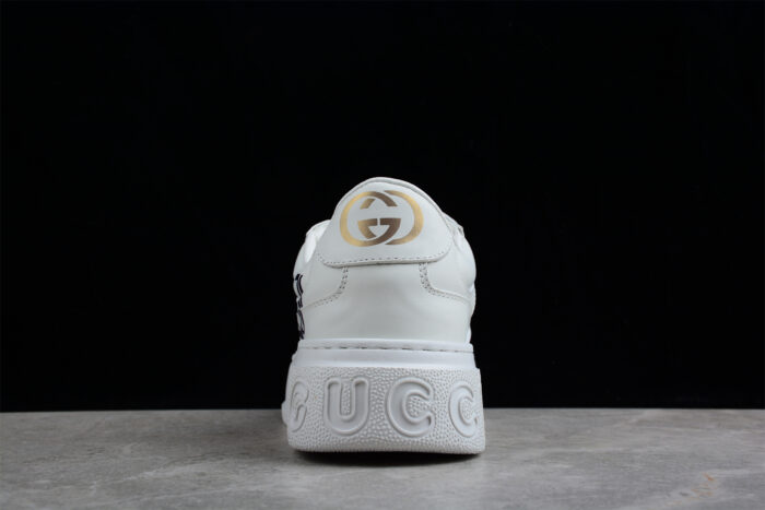 Gucci Script Logo Sneaker - White crossreps