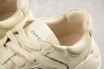 Gucci All-Beige Chunky Sole Sneakers with Black Interlocking G Logo crossreps