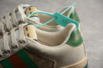 Gucci Screener GG Sneaker - Green and Orange Trim crossreps