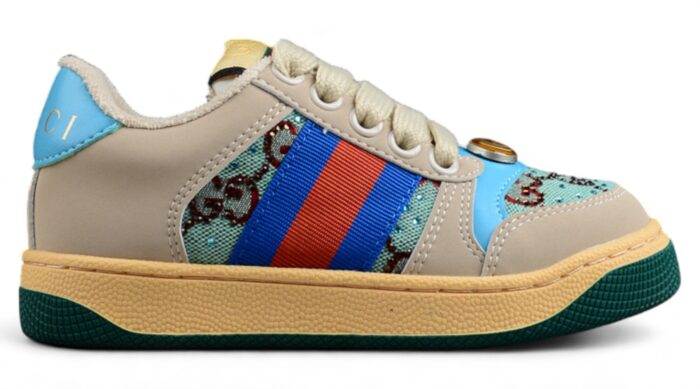 Gucci Retro-Inspired Sneakers with Blue