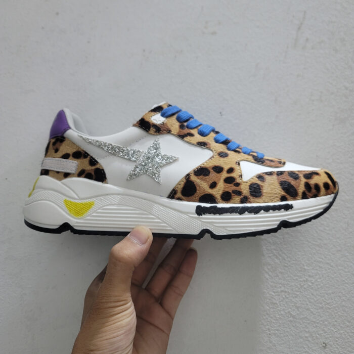 Running Sole sneakers in leopard-print pony skin crossreps