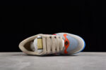 Gucci Grey Suede Sneakers with Orange and Black Accents crossreps