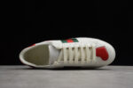 Gucci Ace Leather Sneaker with Red and Green Web crossreps