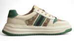 Gucci GG Supreme Sneakers - Beige, Brown, and Green crossreps