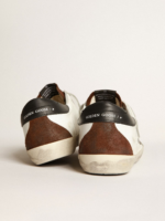 Two-tone white and brown Super-Star sneakers crossreps