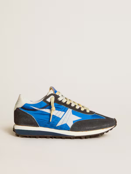 Marathon with blue nylon upper and white star crossreps