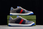 Gucci Low-Top Sneaker with Grey and Blue Accents crossreps