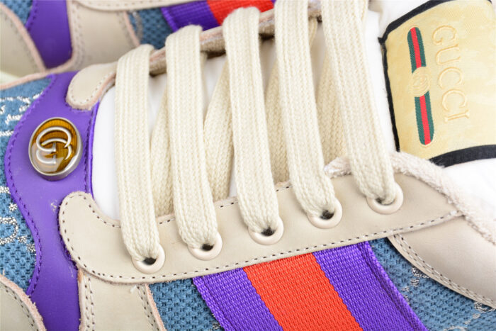 Gucci Screener Purple and Blue GG Sneaker crossreps