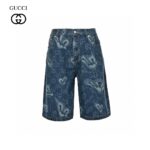 24ss Liquid State Heart Logo Denim Short crossreps