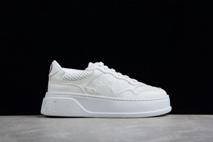 Gucci Rhyton Leather Sneaker - White crossreps