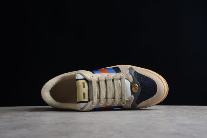 Gucci Screener Beige and Blue GG Sneaker crossreps