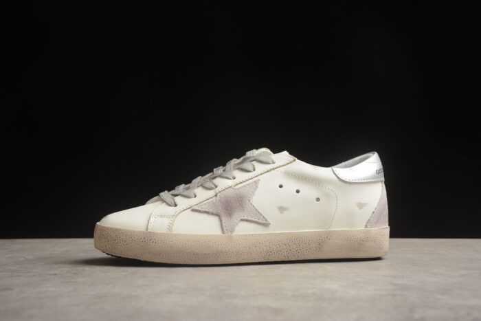 Golden Goose Superstar Sneakers - White and Grey crossreps