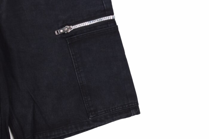 23SS Zipper Denim Short crossreps