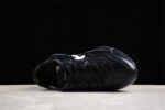 Gucci All-Black Chunky Sole Sneakers with White Interlocking G Logo crossreps