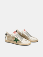 Ball Star sneakers in leather and mesh with black heel tab crossreps