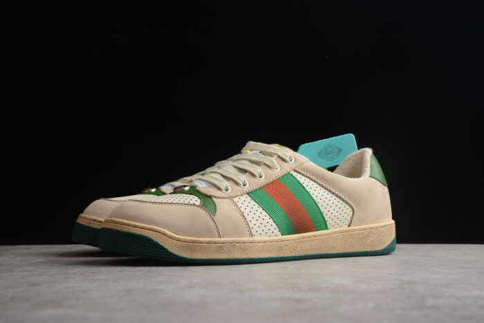 Gucci Screener GG Sneaker - Green Trim crossreps