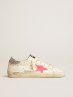 Super-Star LTD with fluorescent lobster suede star and glitter heel tab crossreps