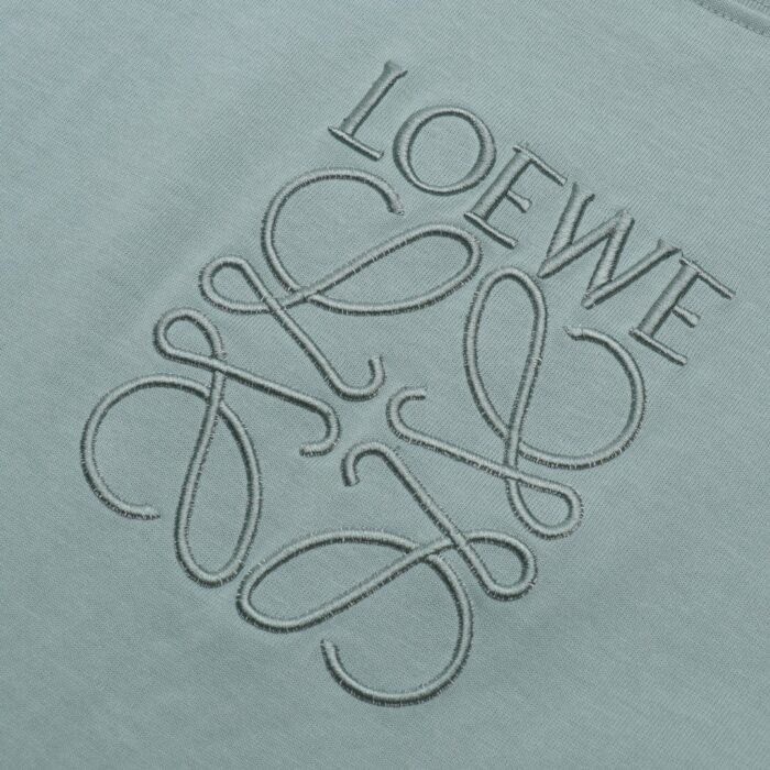 Loewe Embroidery Big Logo Pure Color T-Shirt crossreps