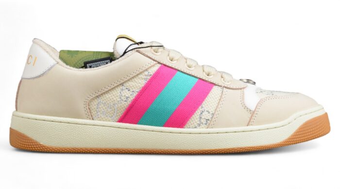 Gucci Screener Pink and Teal GG Sneaker crossreps