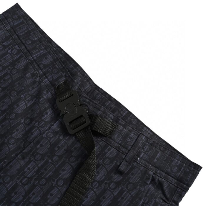 Dark Blue Jacquard Weave Denim Short crossreps