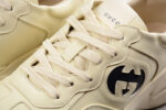 Gucci All-Beige Chunky Sole Sneakers with Black Interlocking G Logo crossreps