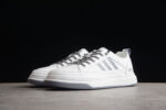 Gucci White Leather Sneakers with Grey Sole crossreps