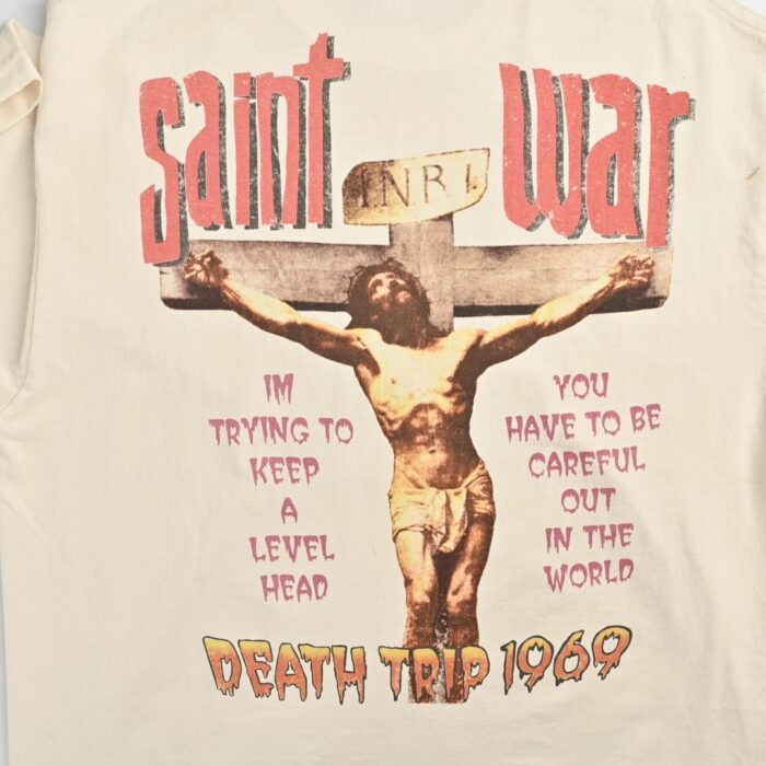 24ss Palm Suffer Jesus Logo T-Shirt crossreps